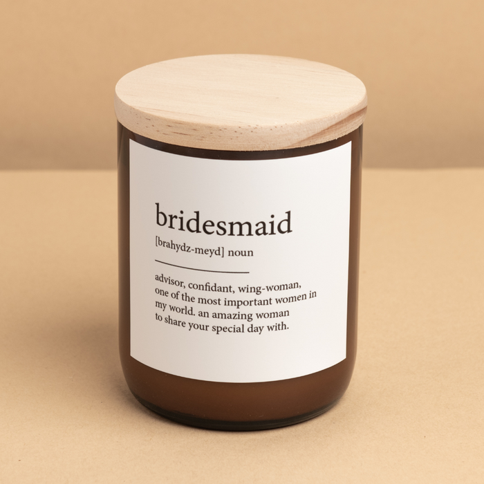 Dictionary Meaning Soy Candle - Bridesmaid - Palm Desert
