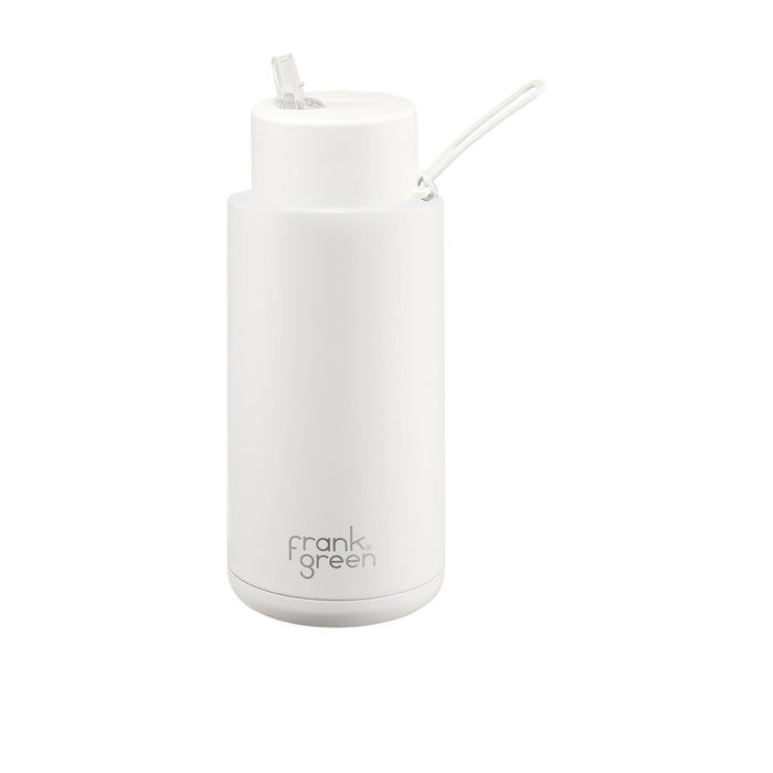Frank Green - 34oz Ceramic Reusable Bottle (with straw) - Cloud