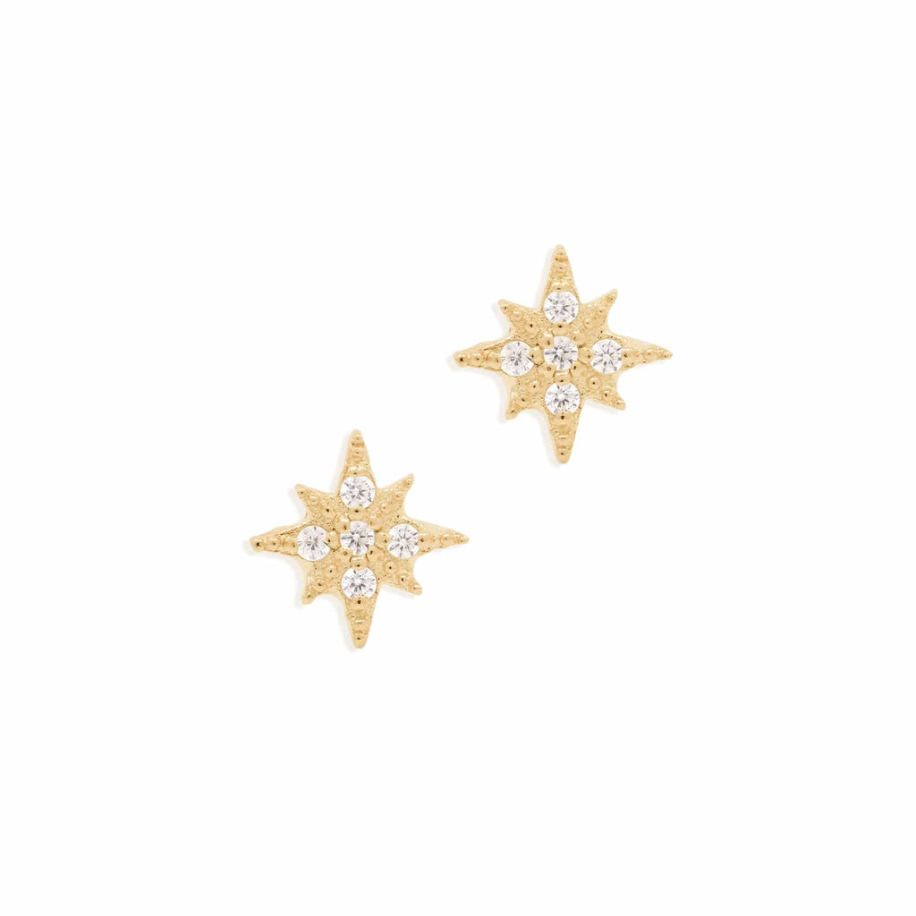 By Charlotte - Gold Starlight Studs