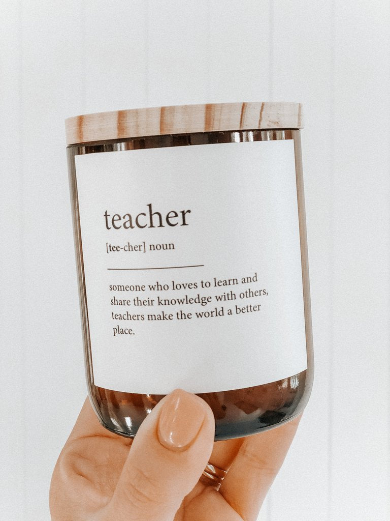 The Commonfolk Collective - Dictionary Meaning Soy  Candle - Teacher