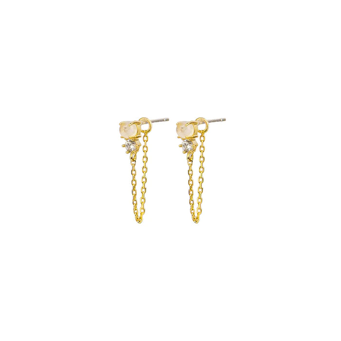 Jolie & Deen -Rochelle Chain Earrings - Gold
