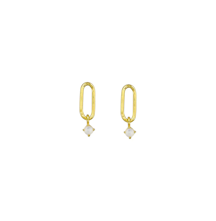 Jolie & Deen - Cecilia Sterling Silver Earrings  - Gold