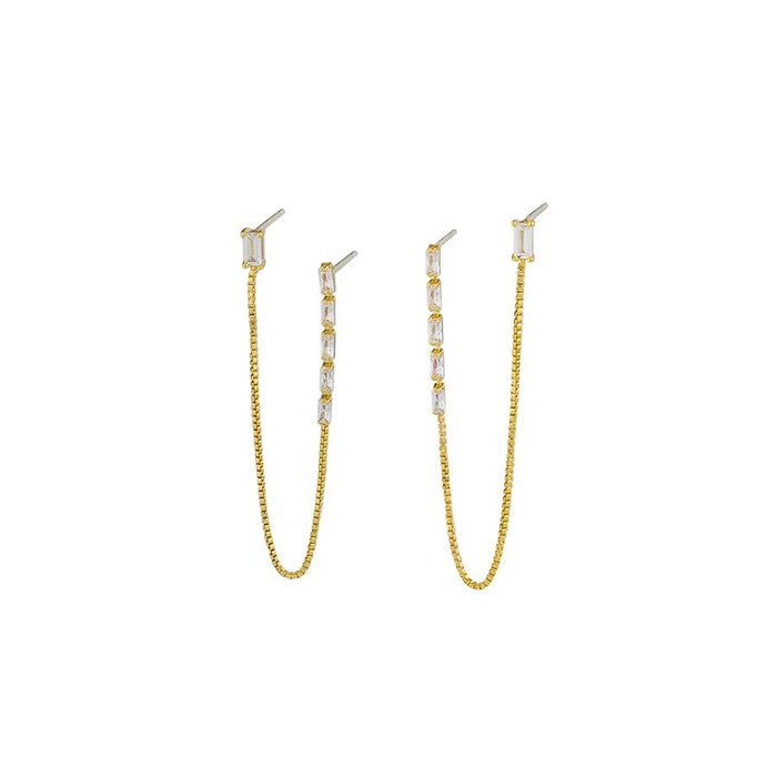 Jolie & Deen - Farah Chain Earrings - Gold