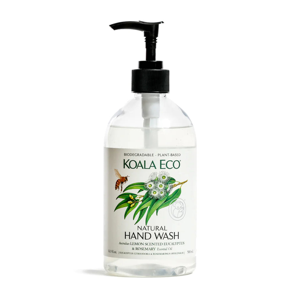 Koala Eco-Hand Wash- All Natural- Lemon Scented Eucalyptus & Rosemary- 500ml