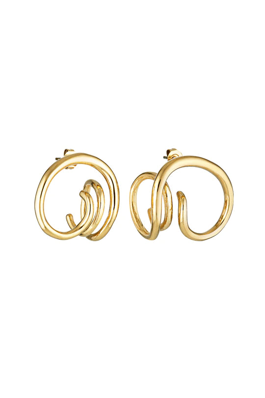 Porter - Harp Earrings - Gold