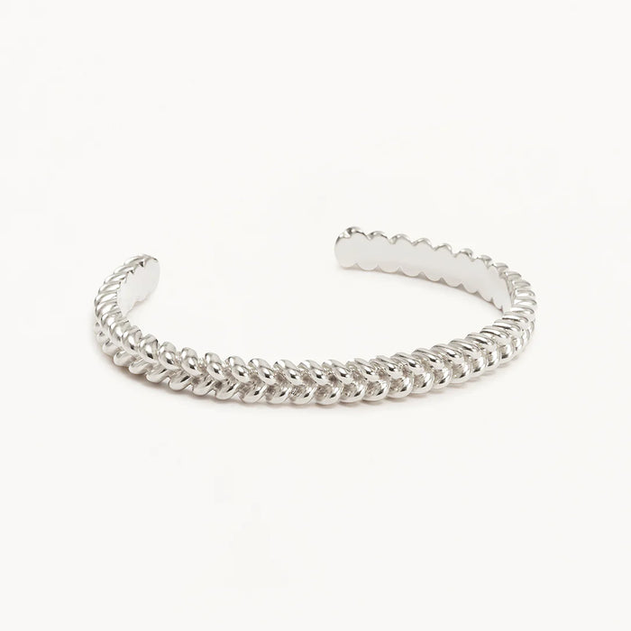 By Charlotte - Intertwined Cuff - Silver
