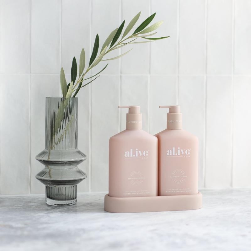 Al.ive - WASH & LOTION DUO + TRAY - APPLEWOOD & GOJI BERRY