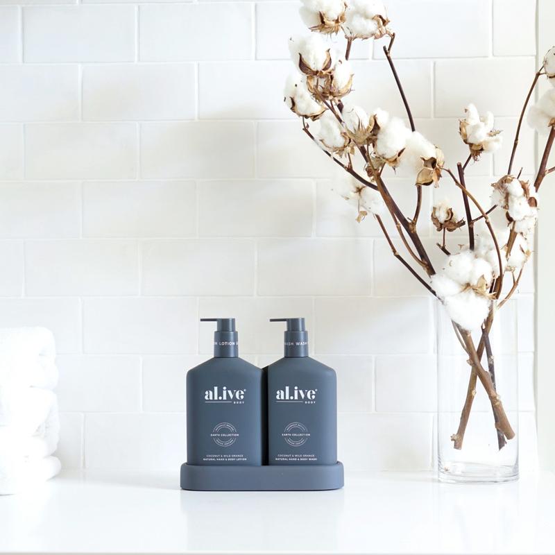 Al.ive - WASH & LOTION DUO + TRAY - COCONUT & WILD ORANGE
