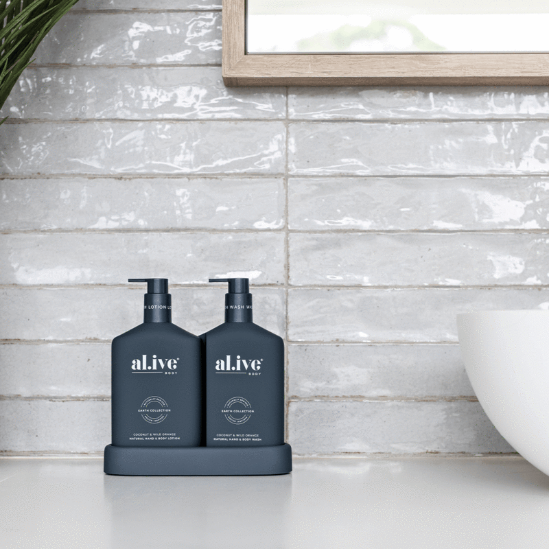 Al.ive - WASH & LOTION DUO + TRAY - COCONUT & WILD ORANGE