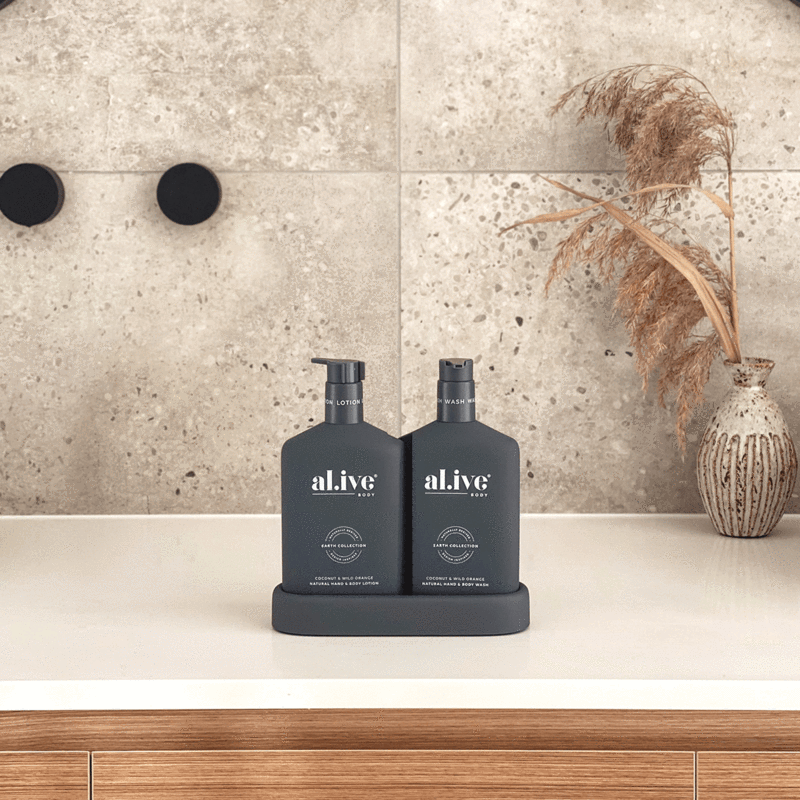 Al.ive - WASH & LOTION DUO + TRAY - COCONUT & WILD ORANGE