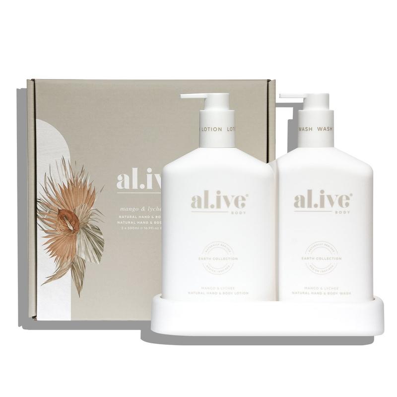 Al.ive - WASH & LOTION DUO + TRAY - MANGO & LYCHEE