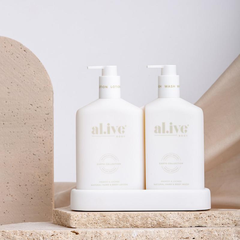 Al.ive - WASH & LOTION DUO + TRAY - MANGO & LYCHEE